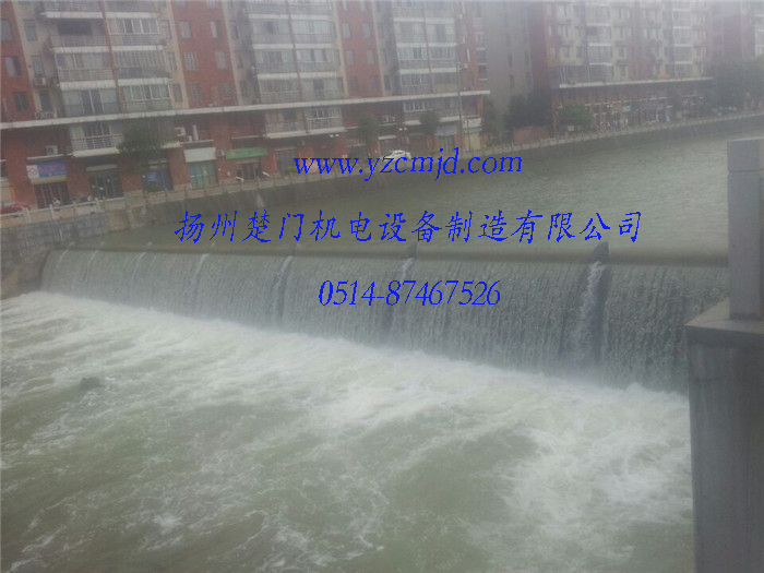 湖南郴州東街橋51×3.8m鋼壩溢流照