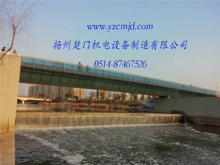 江蘇南京外港河30×4m鋼壩溢流照