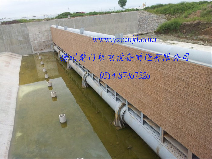 吉林長春霧開河40x4m鋼壩安裝完工照
