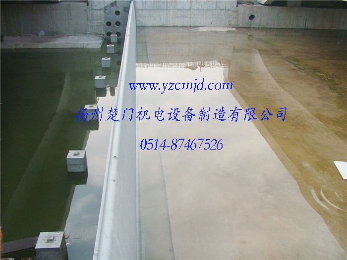 河南開封晉安橋30×3m鋼壩安裝完工照